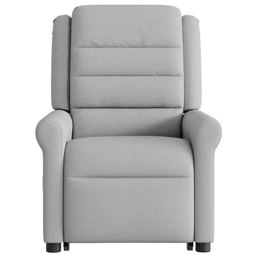Fauteuil inclinable électrique gris nuage tissu - 5