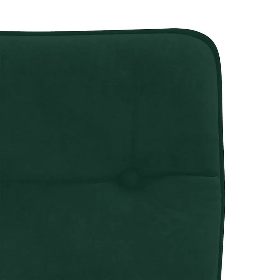Chaises à manger lot de 4 Vert foncé Velours - 7