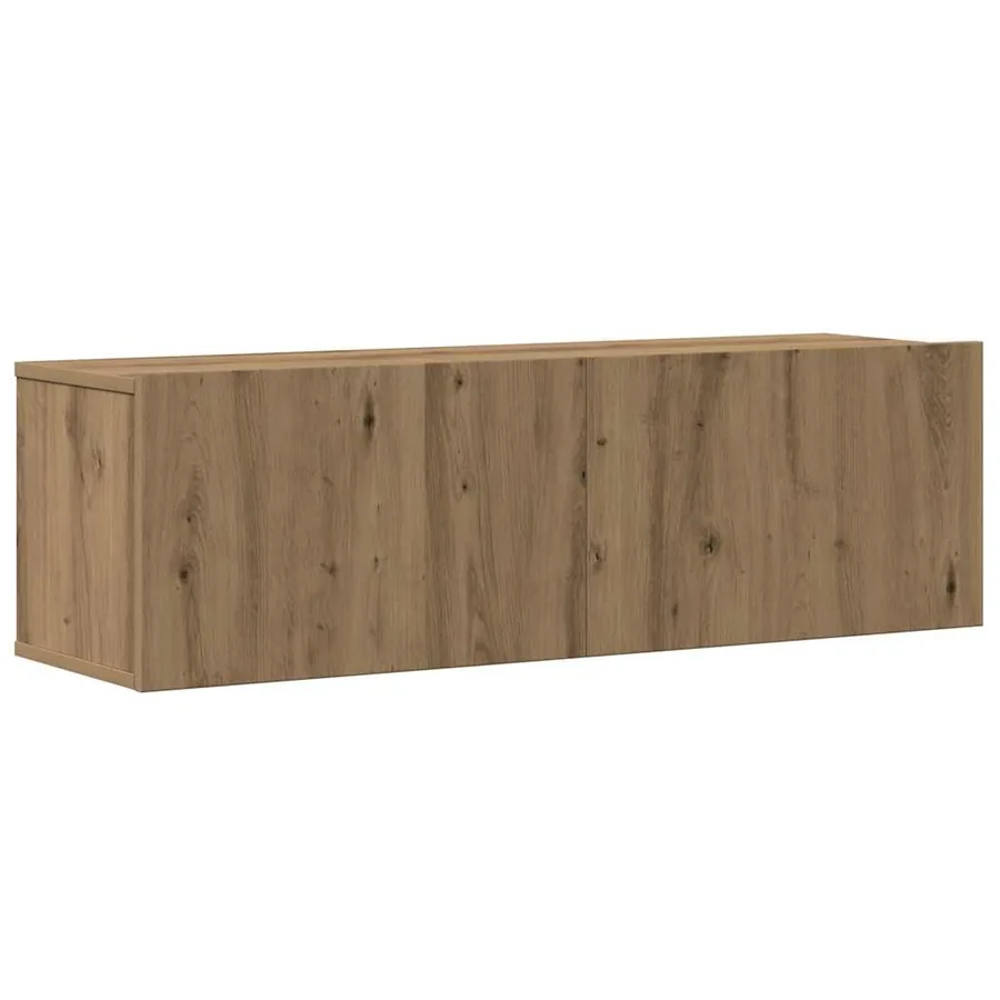 Ensemble de meuble TV mural 4 pcs chêne artisanal - 4