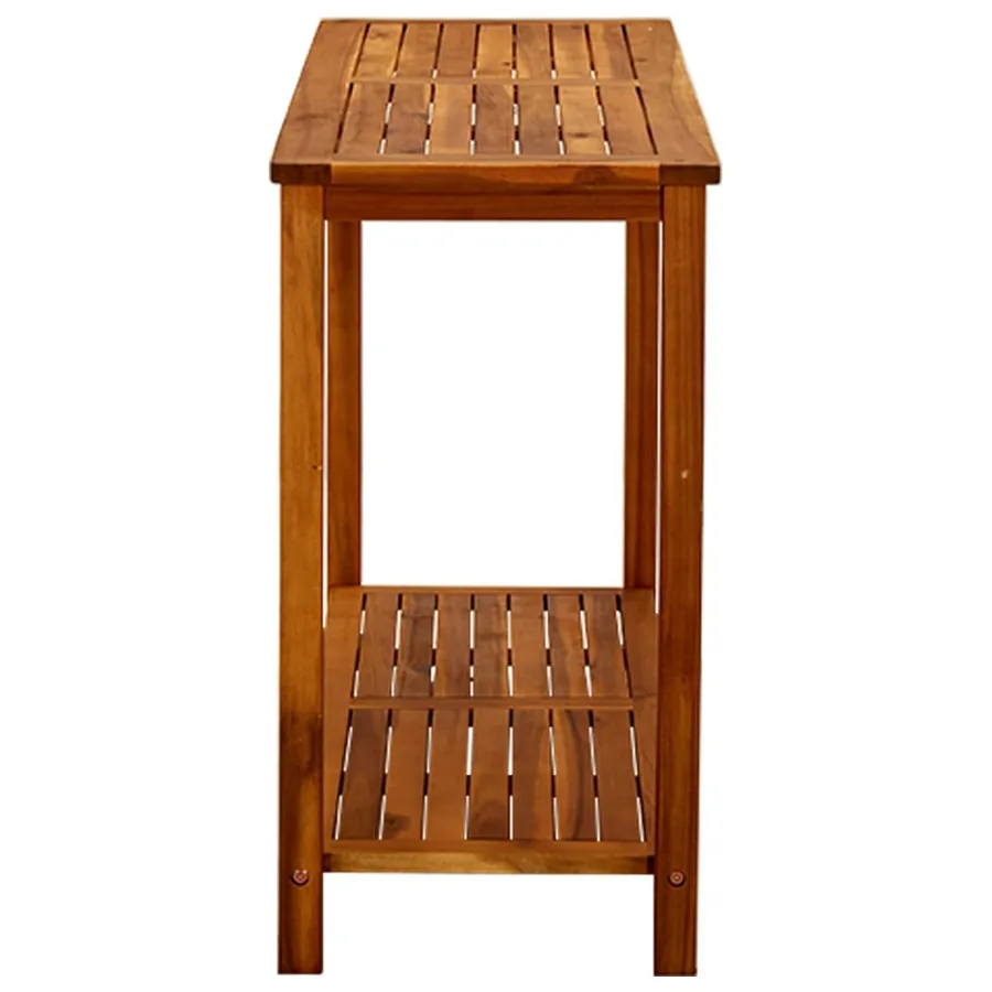 Table console de jardin 110x40x75 cm Bois d'acacia solide - 3
