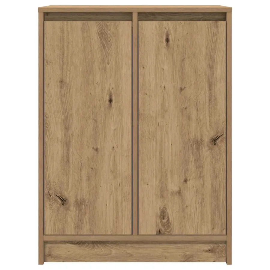 Buffet chêne artisanal 57x34x76 cm bois d'ingénierie - 6
