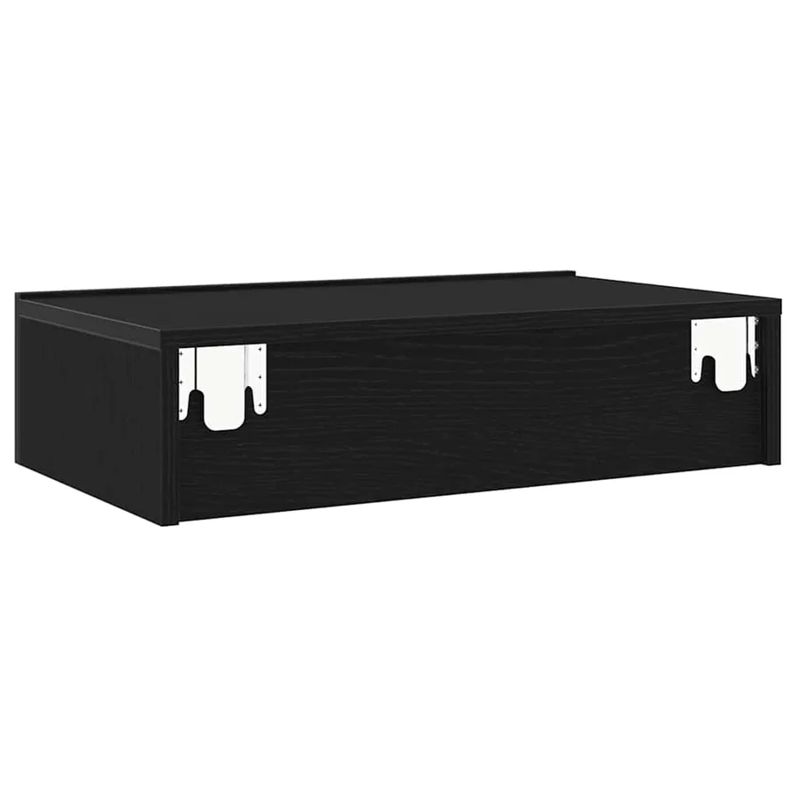 Meuble TV avec éclairage LED Chêne noir 60 x 35 x 15,5 cm - 10