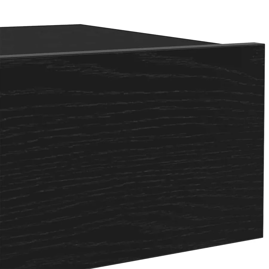 Meuble TV avec éclairage LED Chêne noir 60 x 35 x 15,5 cm - 11