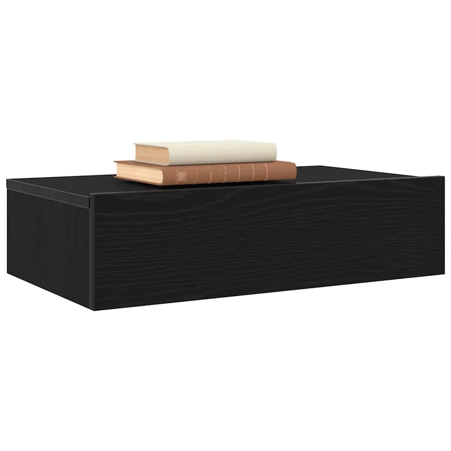 Meuble TV avec éclairage LED Chêne noir 60 x 35 x 15,5 cm - 5