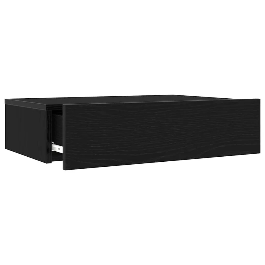 Meuble TV avec éclairage LED Chêne noir 60 x 35 x 15,5 cm - 7