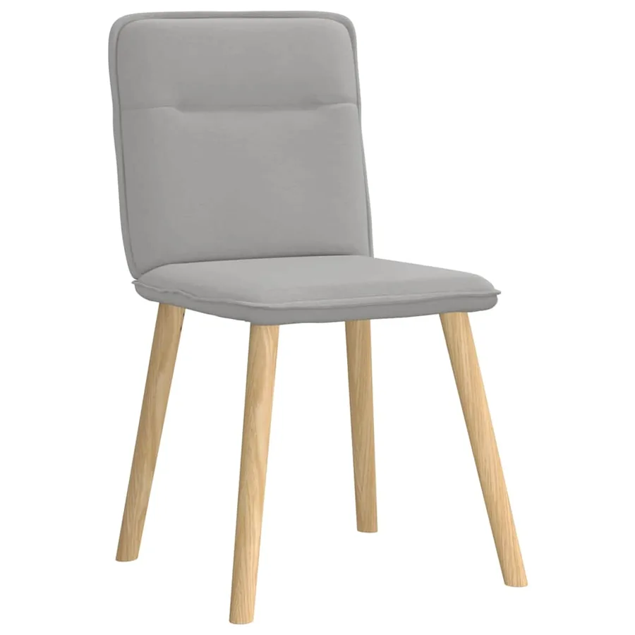 Chaises à manger lot de 4 gris nuage tissu - 3