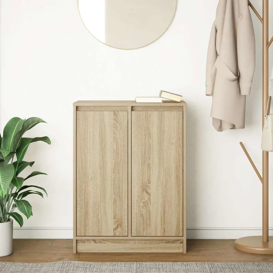 Buffet chêne sonoma 57x34x76 cm bois d'ingénierie - 3