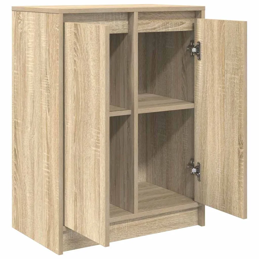 Buffet chêne sonoma 57x34x76 cm bois d'ingénierie - 5