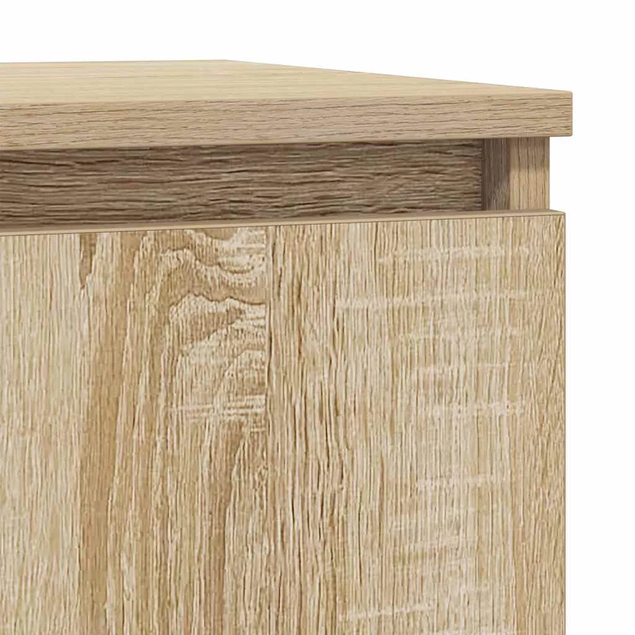 Buffet chêne sonoma 57x34x76 cm bois d'ingénierie - 9