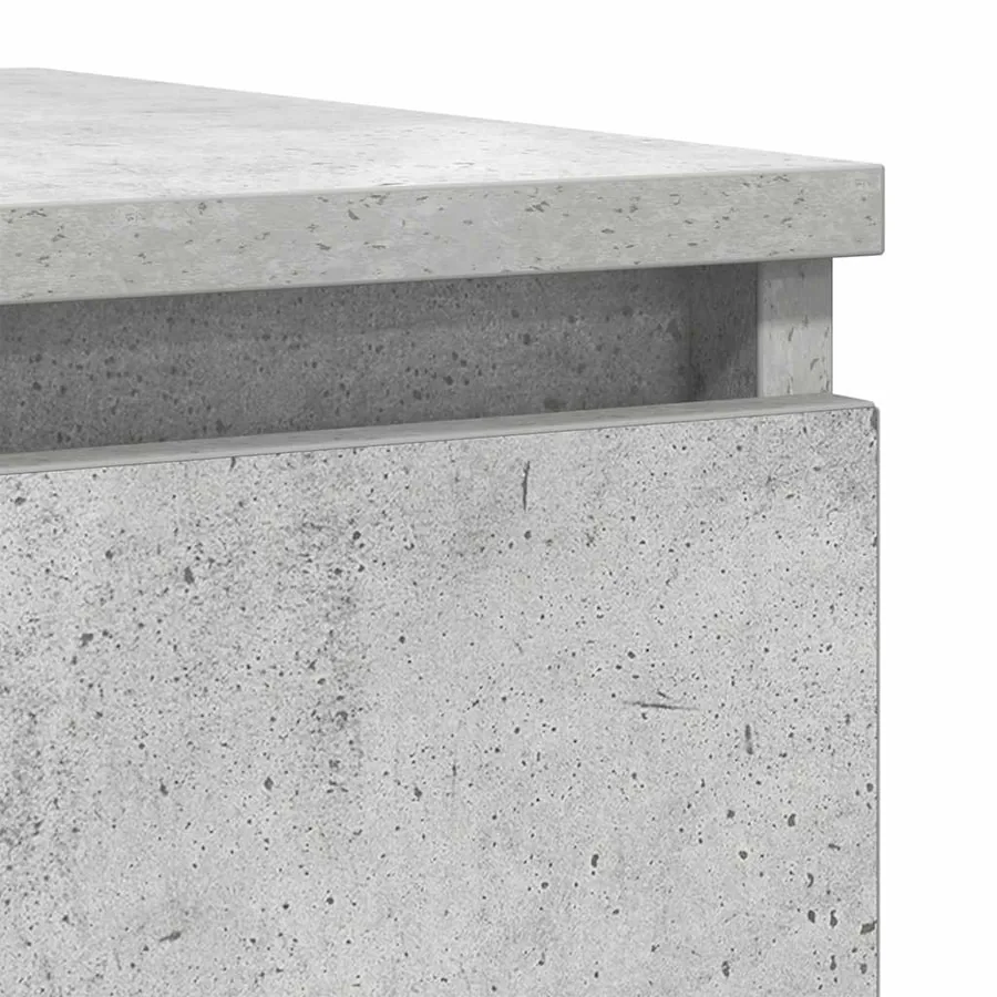 Buffet gris béton 37,5x35x99 cm bois d'ingénierie - 10
