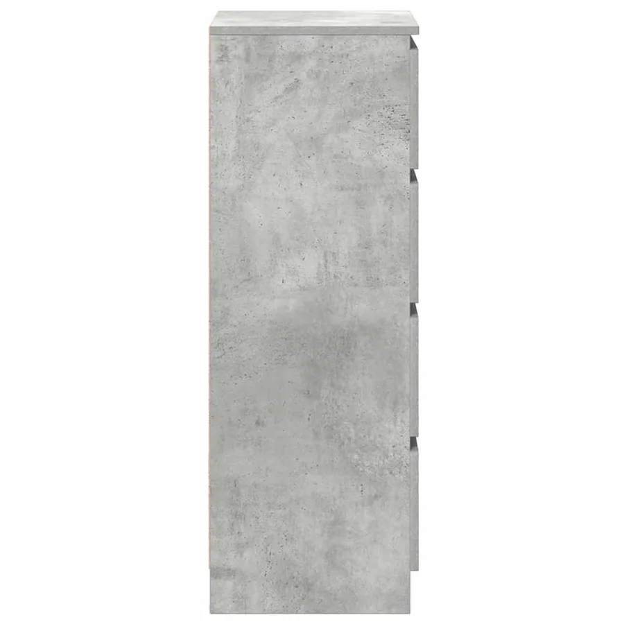 Buffet gris béton 37,5x35x99 cm bois d'ingénierie - 7