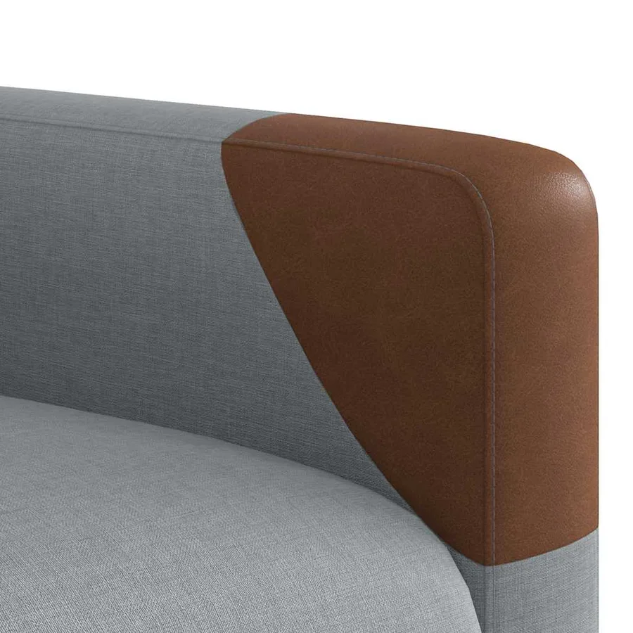 Fauteuil inclinable électrique gris clair tissu - 12