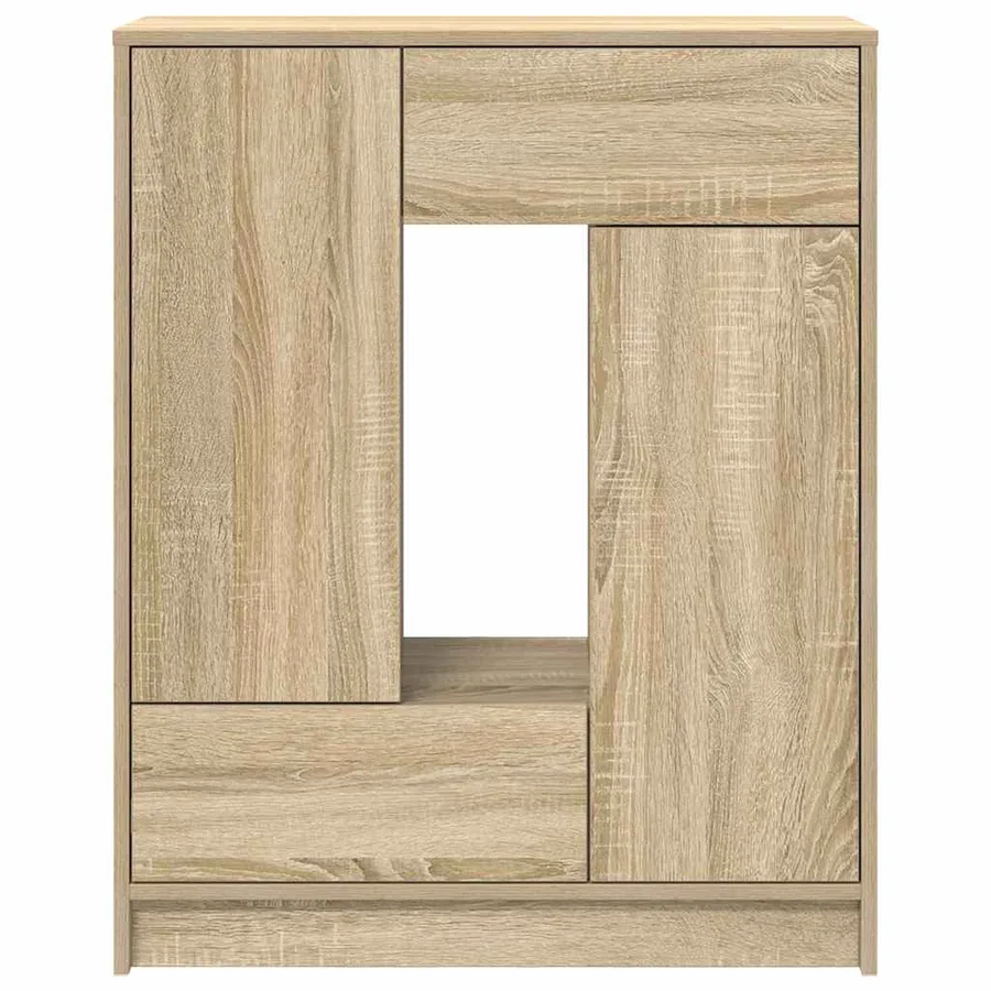 Buffet avec tiroirs et portes chêne sonoma 73x31x90 cm - 6