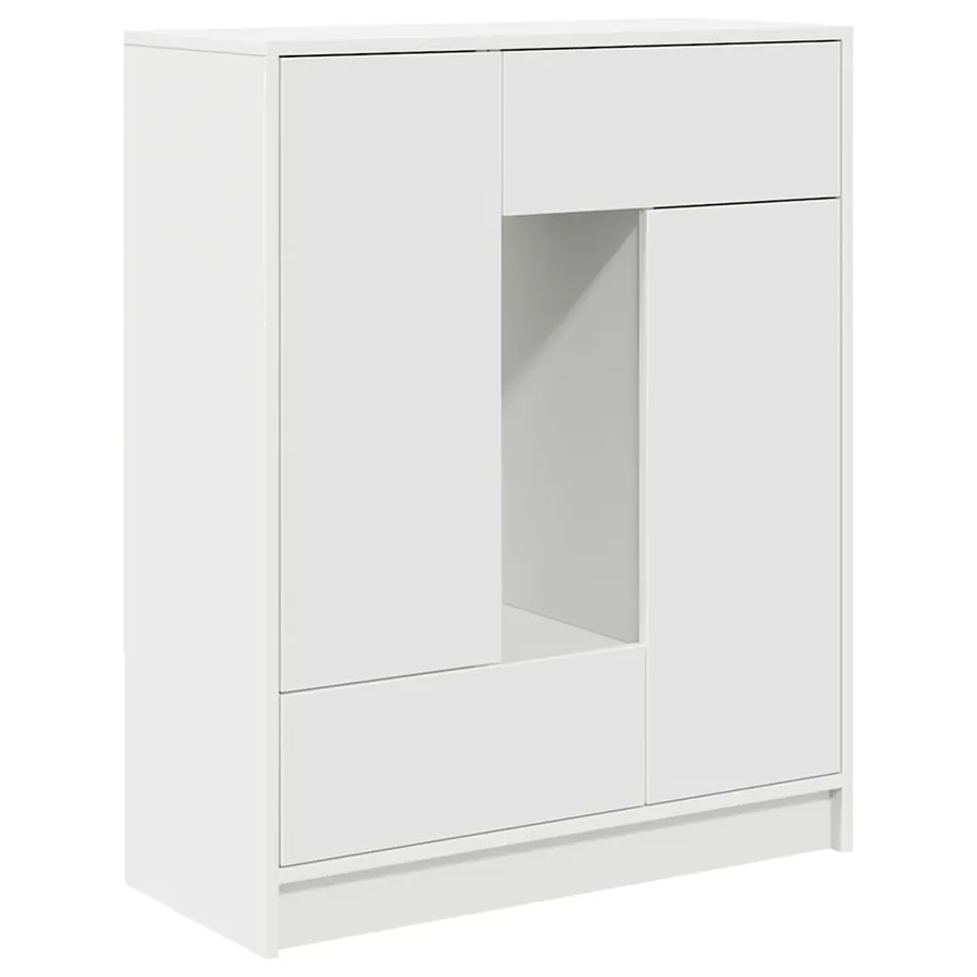 Buffet avec tiroirs et portes blanc 73x31x90 cm - 2