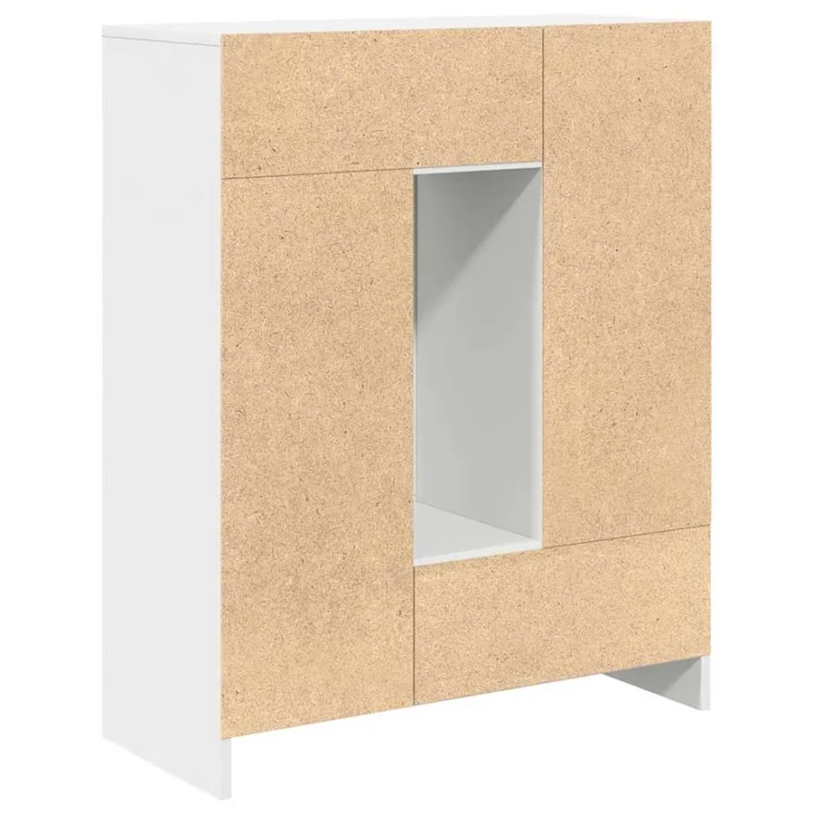 Buffet avec tiroirs et portes blanc 73x31x90 cm - 8
