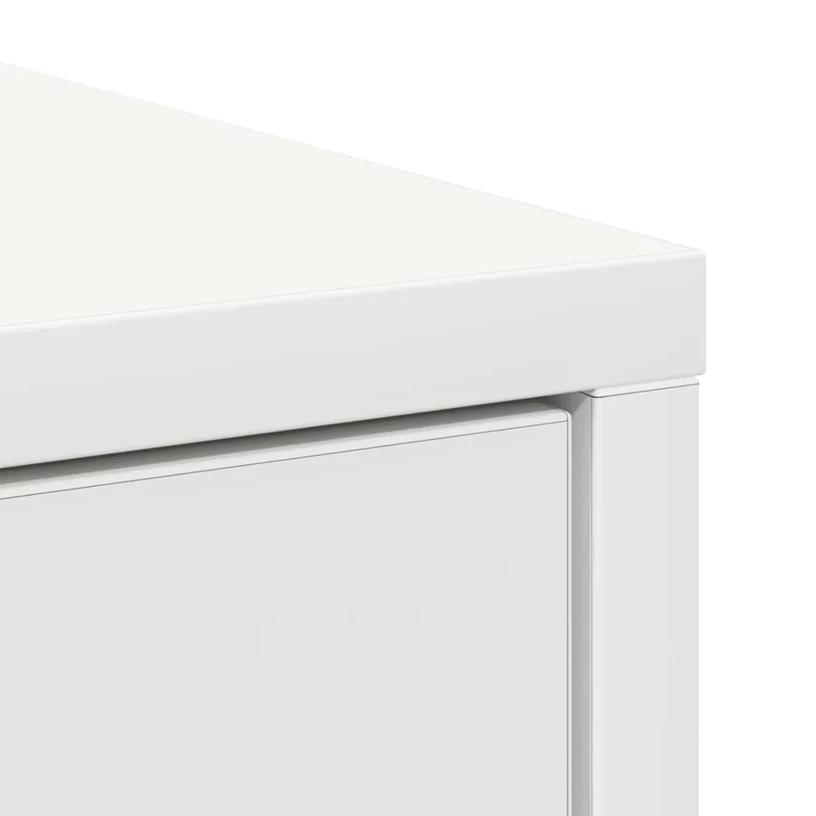 Buffet avec tiroirs et portes blanc 73x31x90 cm - 9