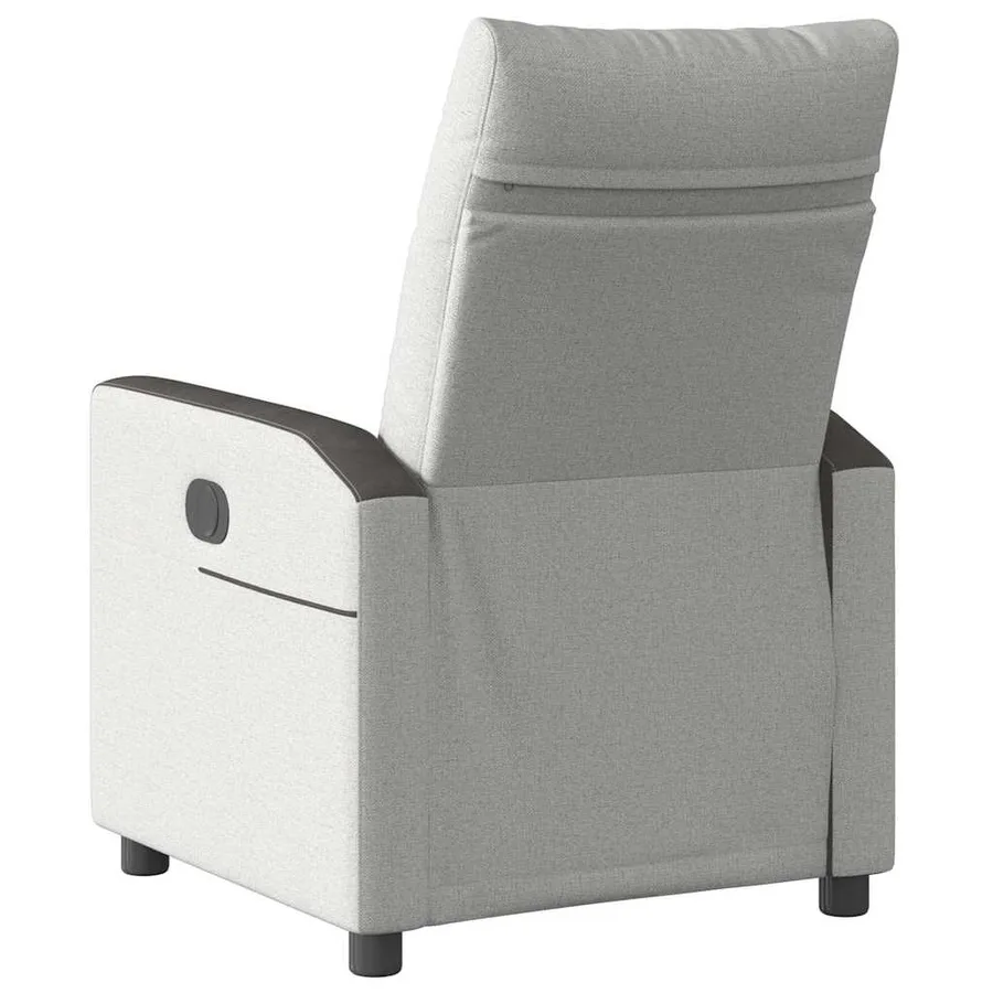 Fauteuil inclinable gris nuage tissu - 5
