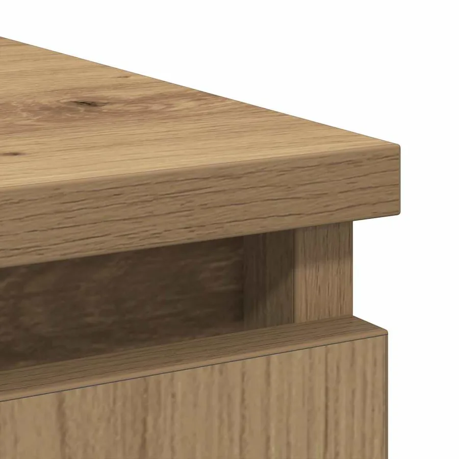 Buffet avec tiroirs chêne artisanal 71x35x84 cm bois ingénierie - 10