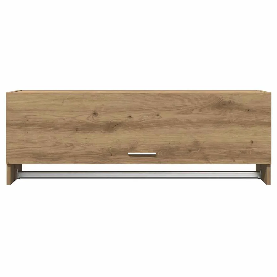 Garde-robe chêne artisanal 100x32,5x35 cm bois d'ingénierie - 4