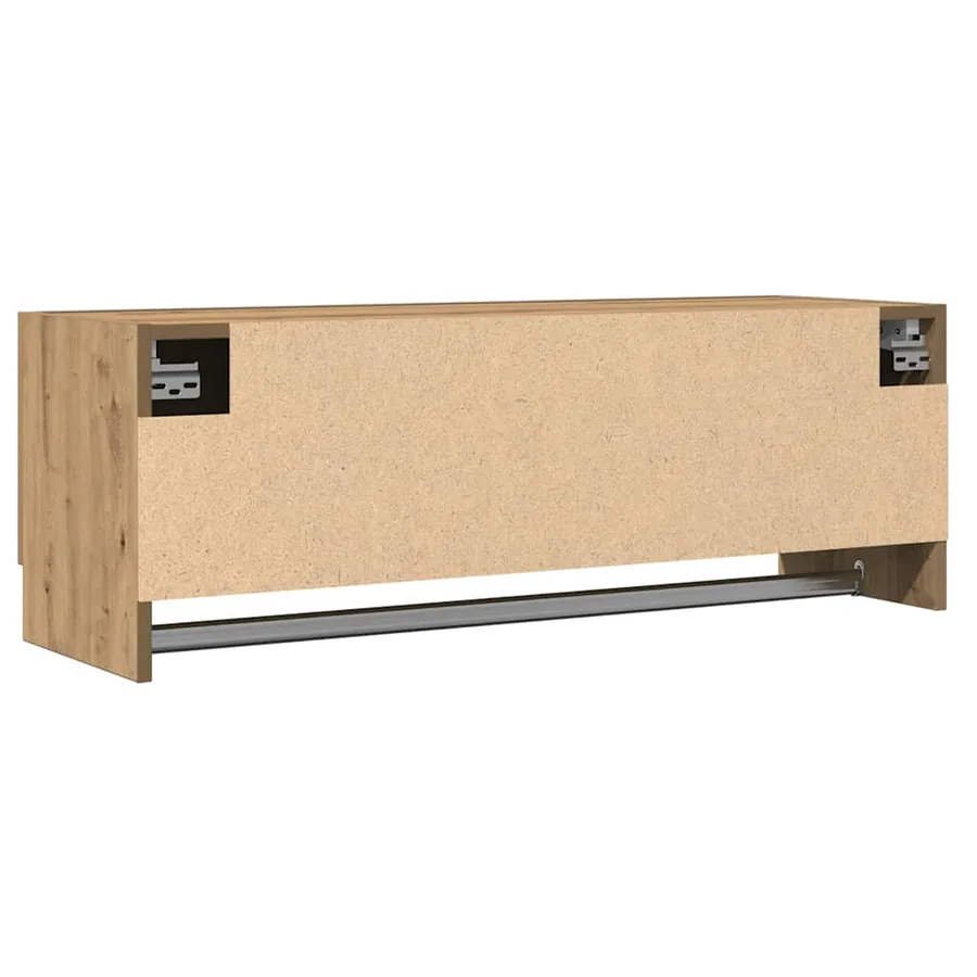 Garde-robe chêne artisanal 100x32,5x35 cm bois d'ingénierie - 5