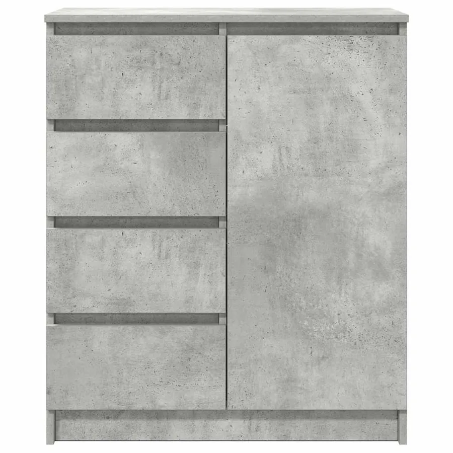 Buffet avec tiroirs gris béton 71x35x84 cm bois d'ingénierie - 6