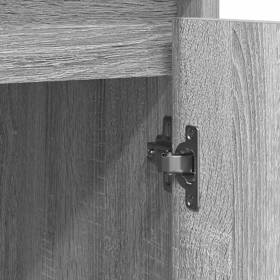 Buffet sonoma gris 85x34x76 cm bois d'ingénierie - 10