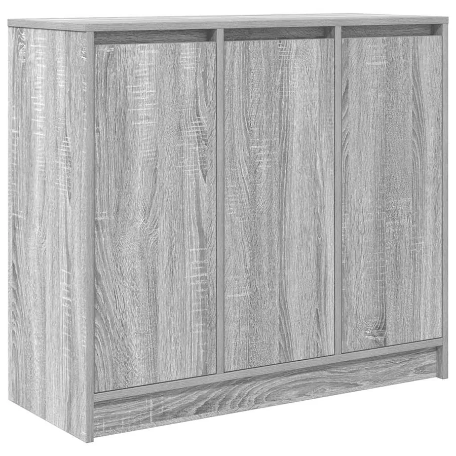 Buffet sonoma gris 85x34x76 cm bois d'ingénierie - 2