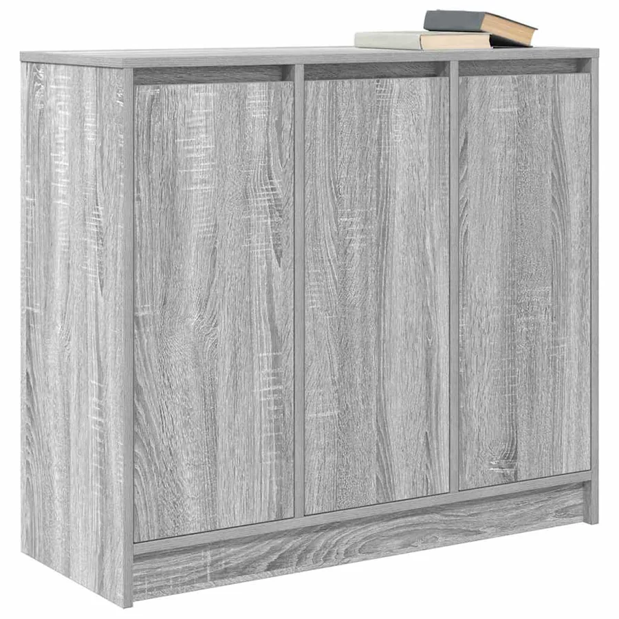 Buffet sonoma gris 85x34x76 cm bois d'ingénierie - 4