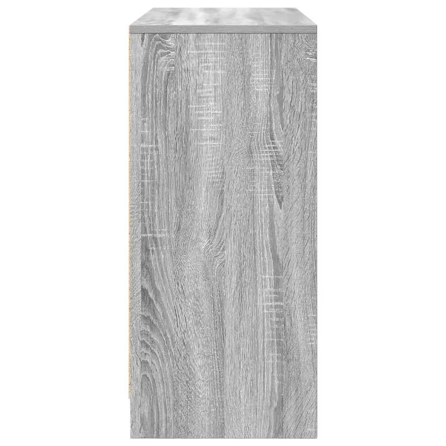 Buffet sonoma gris 85x34x76 cm bois d'ingénierie - 7