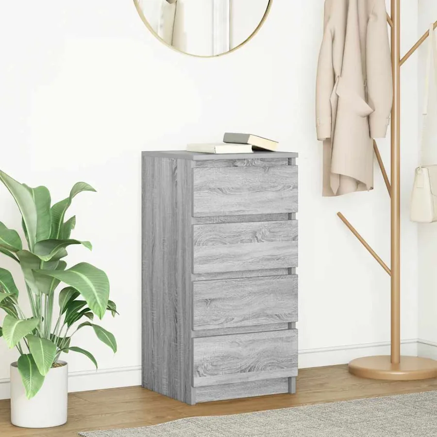 Buffet sonoma gris 37,5x35x76 cm bois d'ingénierie