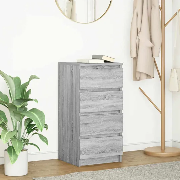 Buffet sonoma gris 37,5x35x76 cm bois d'ingénierie