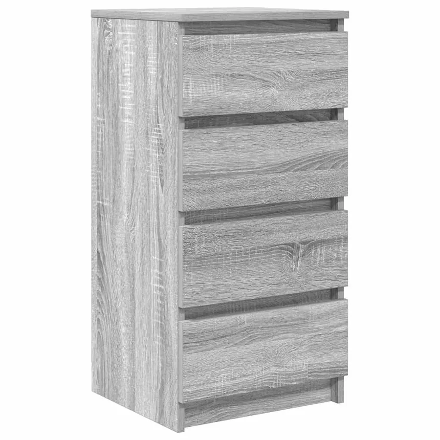 Buffet sonoma gris 37,5x35x76 cm bois d'ingénierie - 2