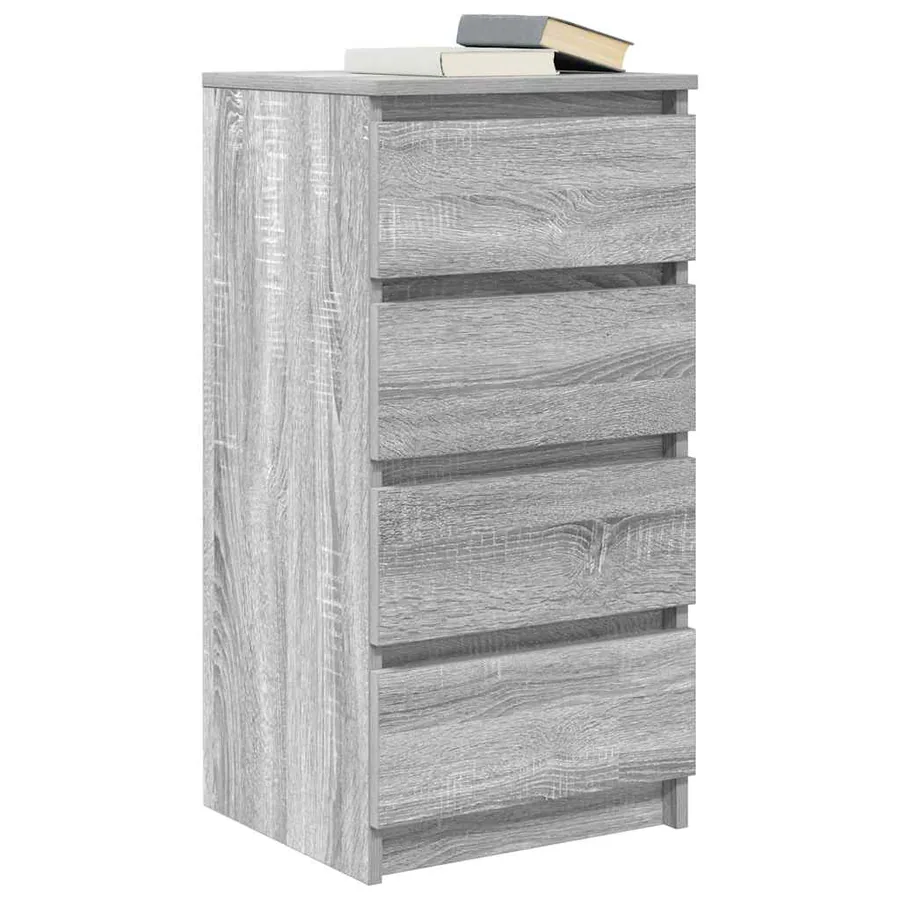 Buffet sonoma gris 37,5x35x76 cm bois d'ingénierie - 4