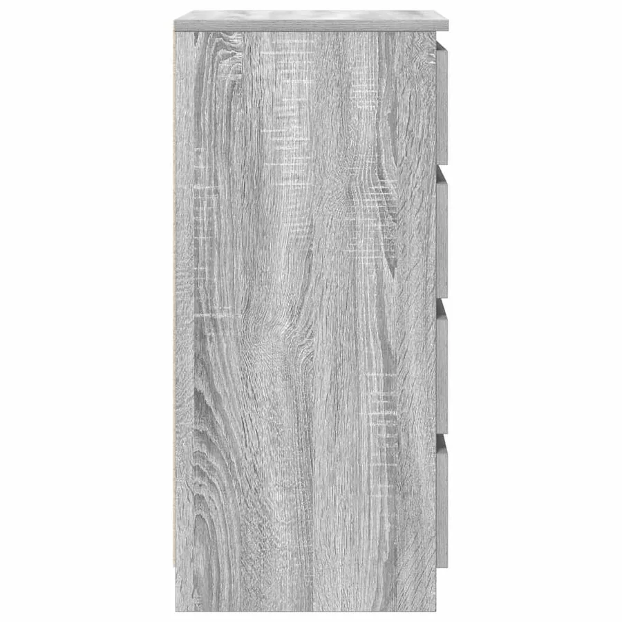 Buffet sonoma gris 37,5x35x76 cm bois d'ingénierie - 7