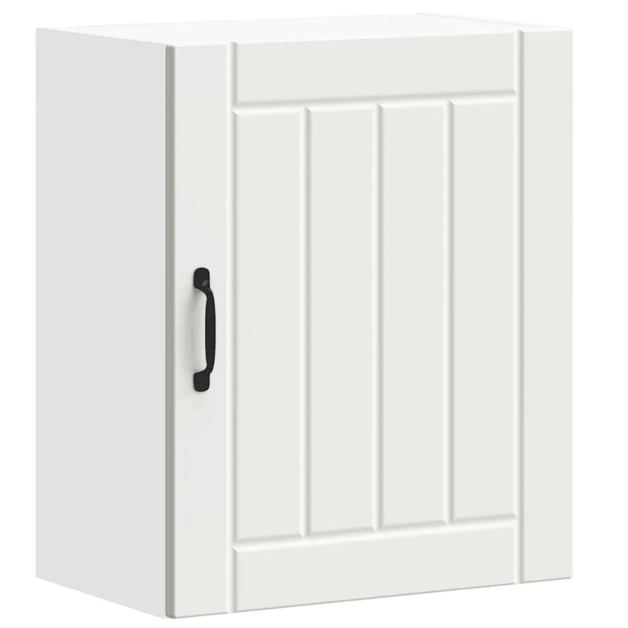 Armoires murales de cuisine 2 pcs Lucca en bois d'ingénierie blanc - 5