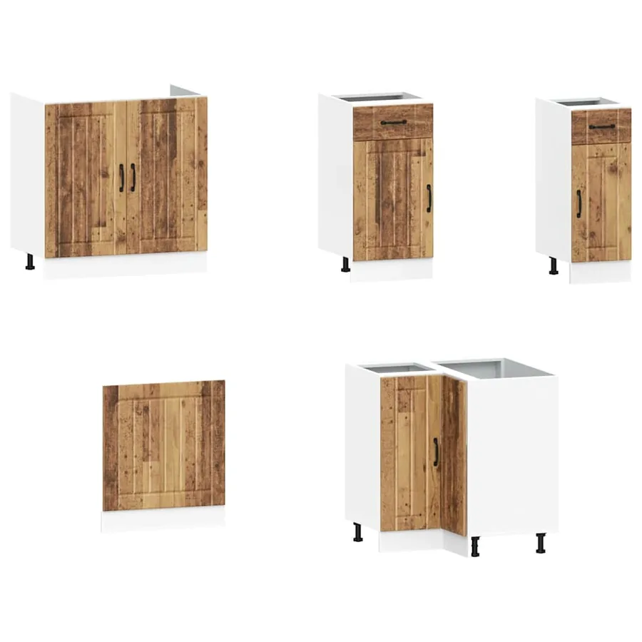 Ensemble d'armoires de cuisine 11 pcs Lucca bois d'ingénierie - 4
