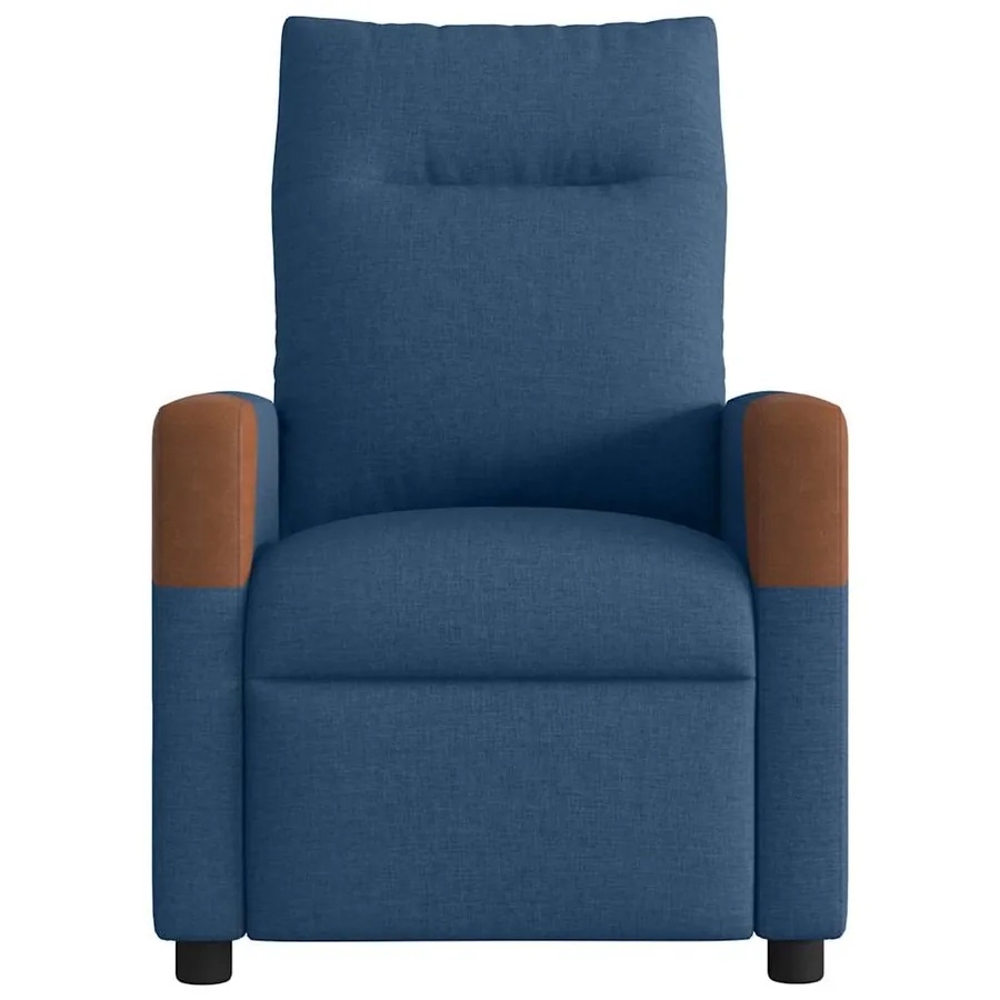 Fauteuil inclinable électrique Bleu Tissu - 5