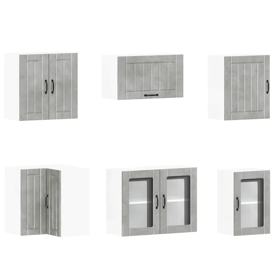 Ensemble d'armoires de cuisine 11 pcs Lucca bois d'ingénierie - 5
