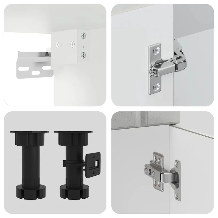 Ensemble d'armoires de cuisine 11 pcs Lucca bois d'ingénierie - 7