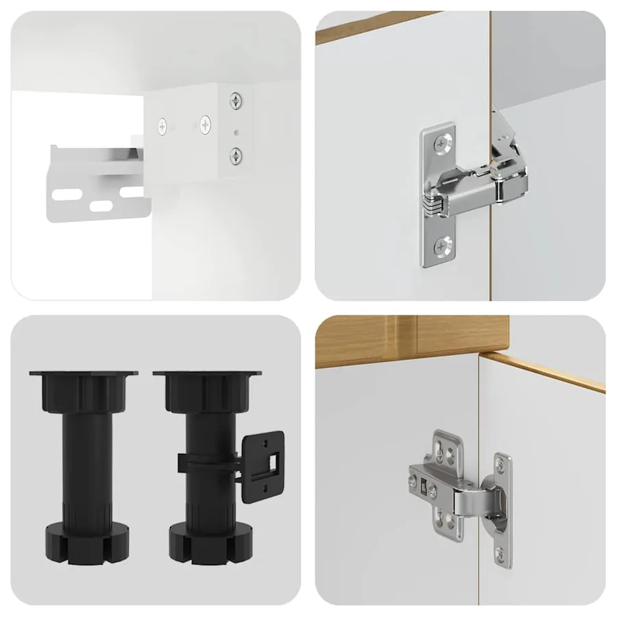 Ensemble d'armoires de cuisine 14 pcs Lucca bois d'ingénierie - 7