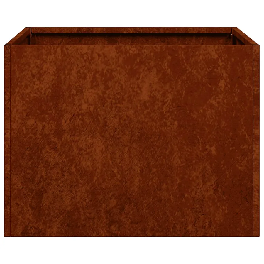 Jardinière rouillé 40x40x30 cm acier inoxydable - 5