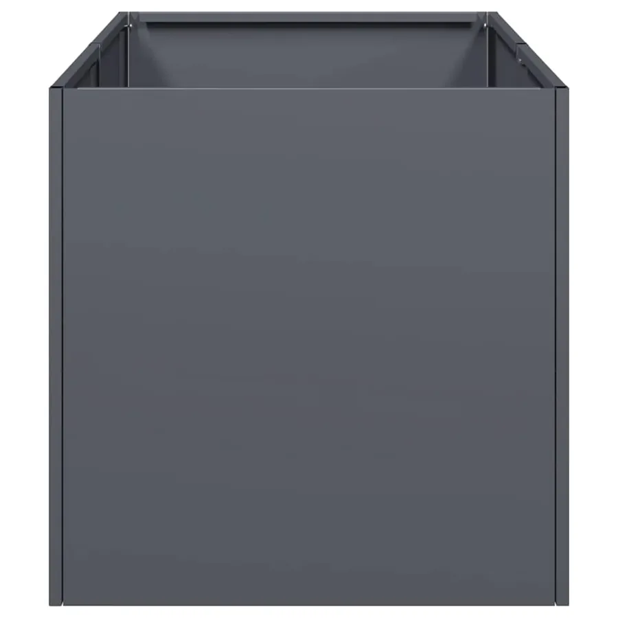 Jardinière anthracite 40x80x40 cm acier laminé à froid - 4