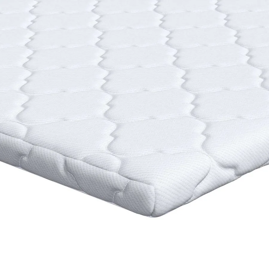 Surmatelas en Coco Blanc 90 x 190 cm Tissu jacquard - 2