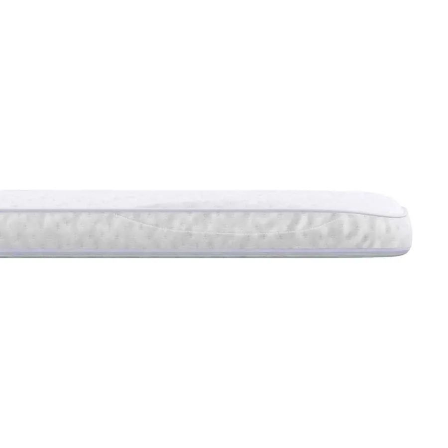 Surmatelas Blanc 90 x 190 cm Tissu en Tricot - 6