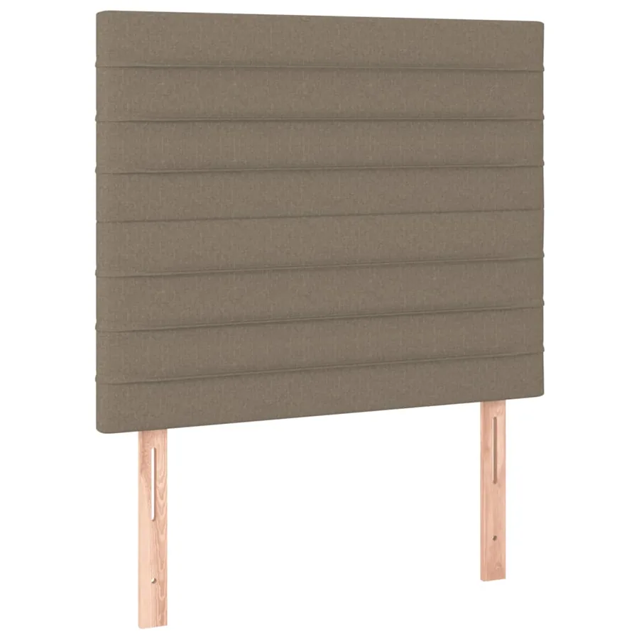 Sommier à lattes de lit avec matelas Taupe 90x190 cm Tissu - 5