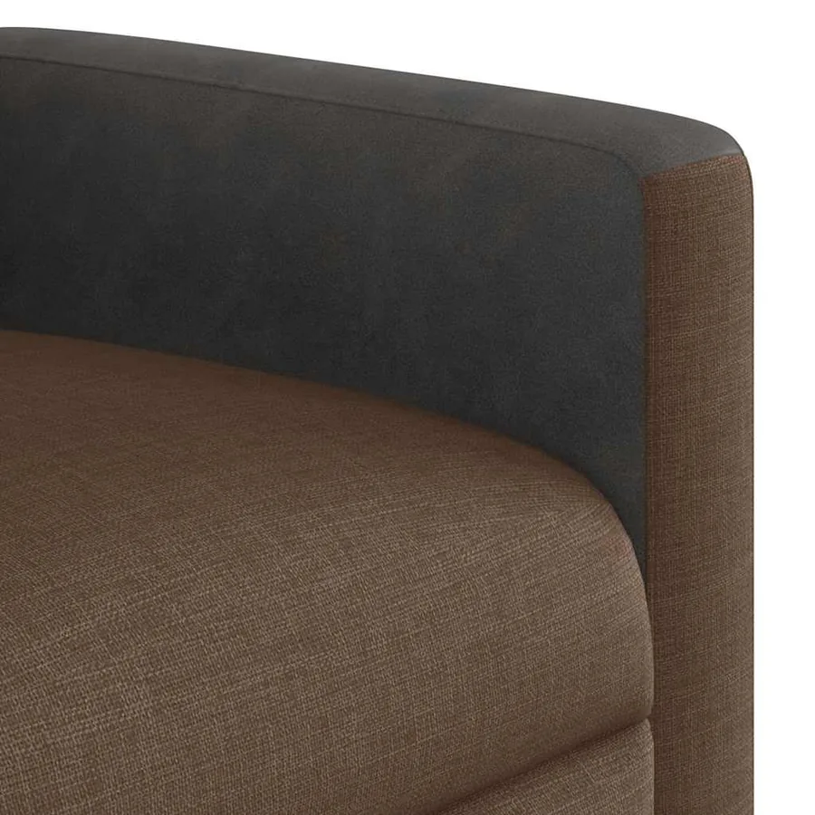 Fauteuil inclinable de massage électrique Marron Tissu - 14