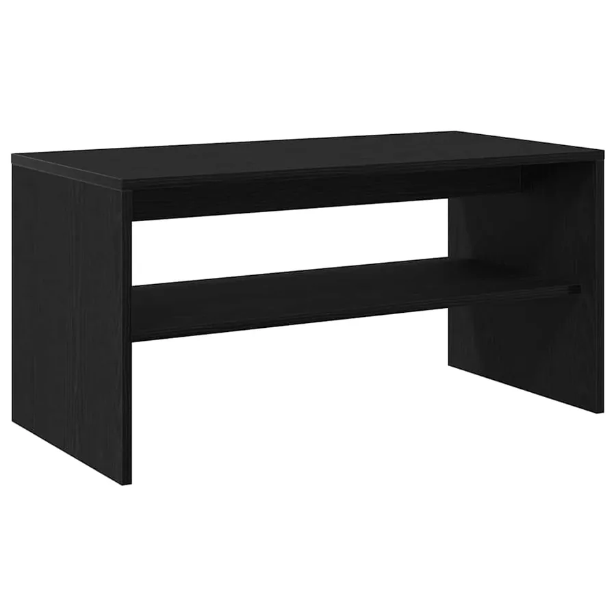 Meuble TV chêne noir 80x40x40 cm bois d'ingénierie - 7