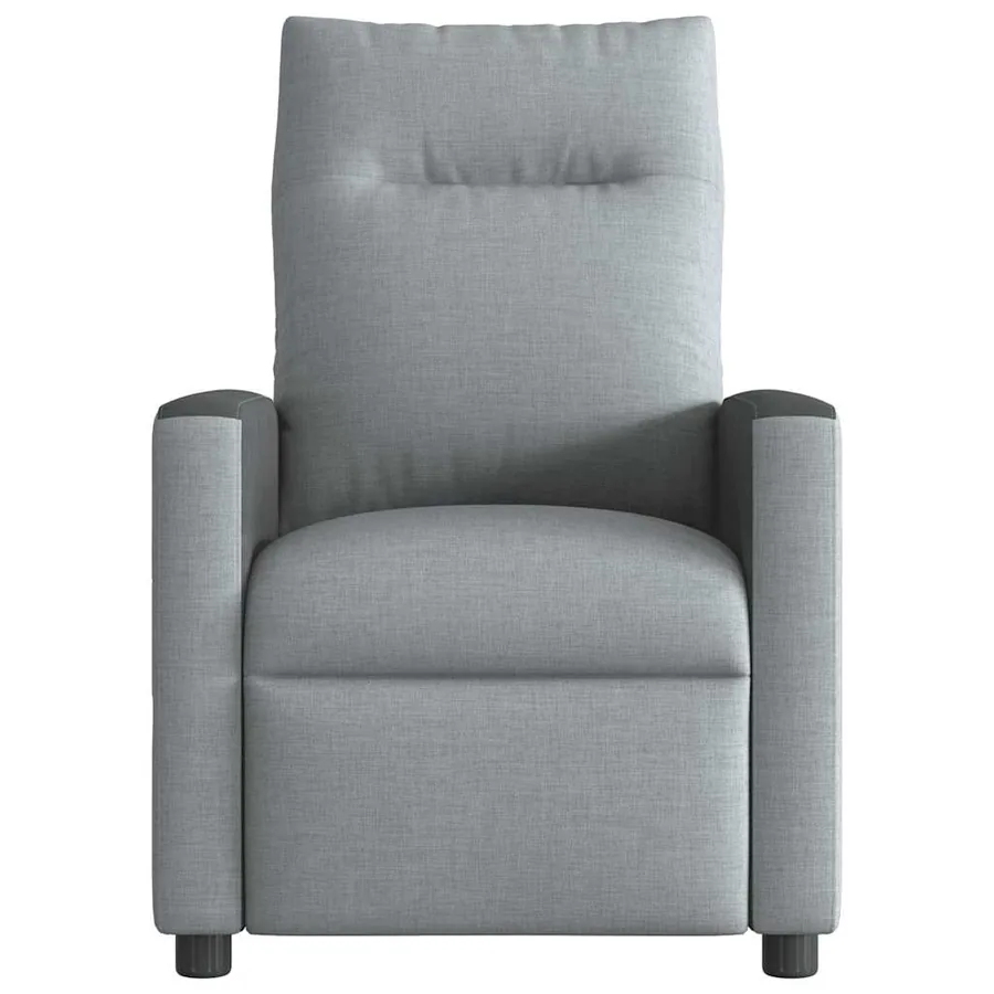 Fauteuil de massage inclinable Gris clair Tissu - 3