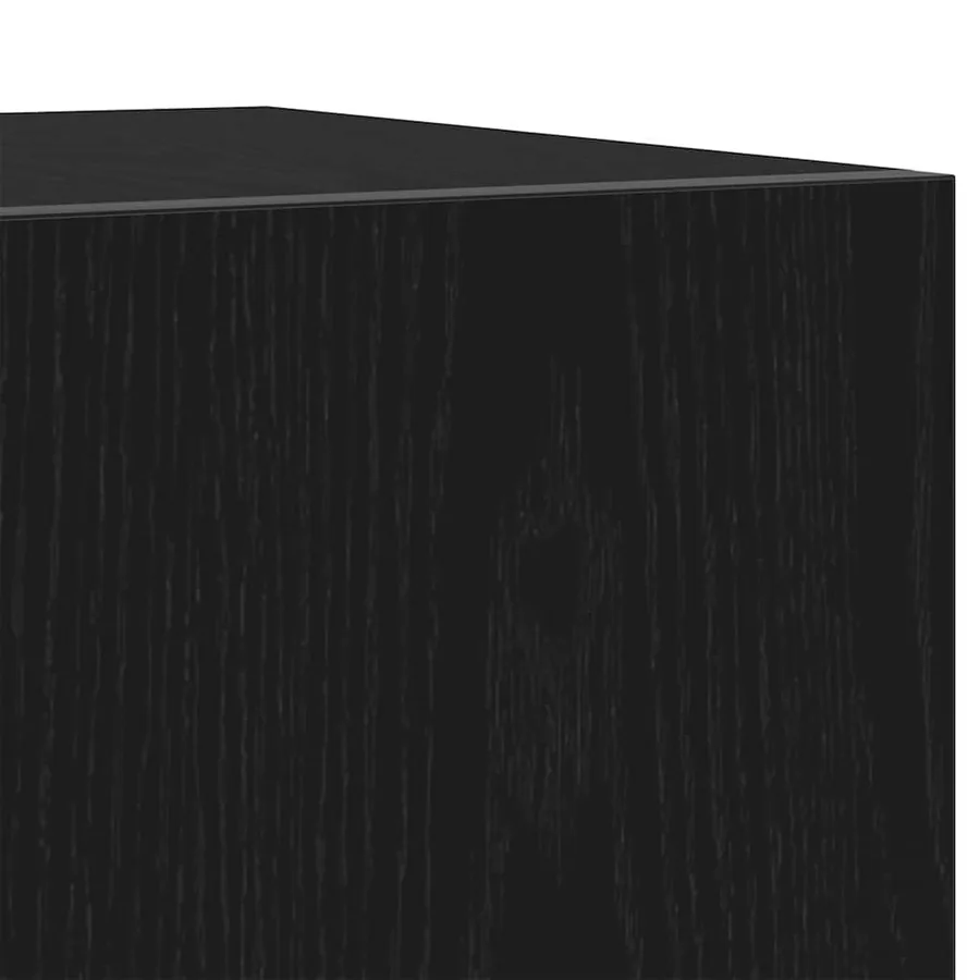 Meuble TV Noir 160 x 35 x 40 cm Bois d'ingénierie - 8