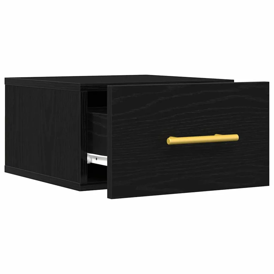 Cabinet de chevet 2 pcs Chêne noir 35 x 35 x 20 cm - 5